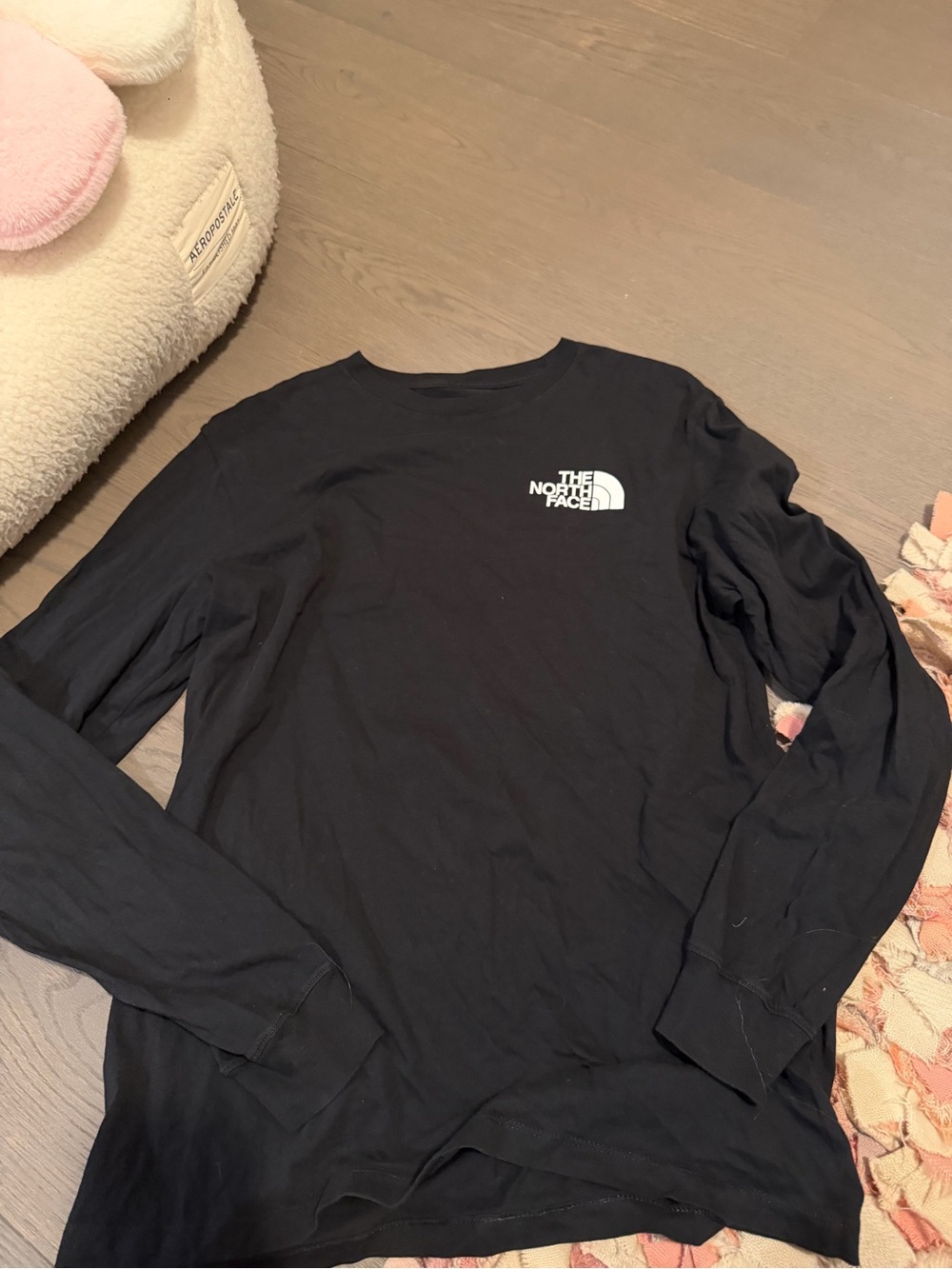 The North Face Black Long Sleeve Logo Tee